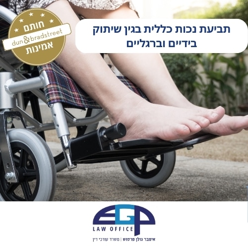 תביעת נכות כללית בגין שיתוק בידיים וברגליים משרד עו"ד אימבר גולן פרטוש