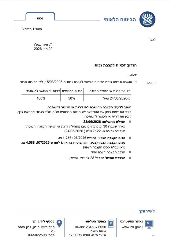 קצבת נכות כללית וקצבת שירותים מיוחדים לצמיתות לצעירה על הרצף האוטיסטי - עו״ד גולן פרטוש